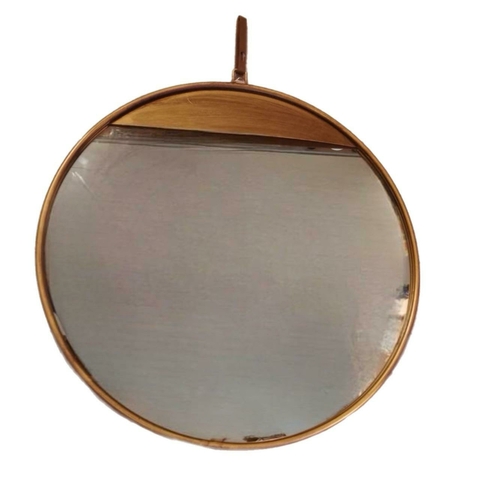 ESPEJO CON BORDE DE METAL 72CM - comprar online