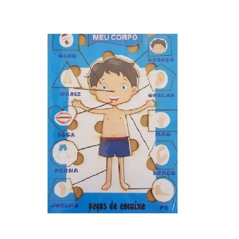 QUEBRA-CABECA CORPO HUMANO - MEU CORPO - MENINO 11 PECAS - comprar online
