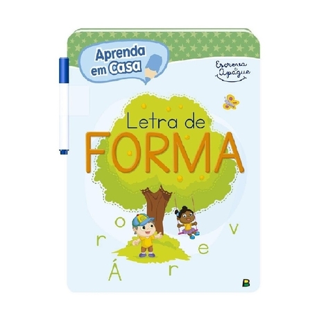 APRENDA EM CASA - ESCREVA E APAGUE - LETRA DE FORMA - TODOLIVRO (L) - 008664 - comprar online