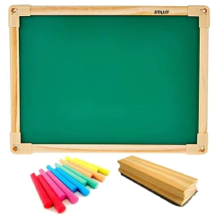 KIT QUADRO VERDE LOUSA 30X40CM COM GIZ E APAGADOR - 000185 - comprar online