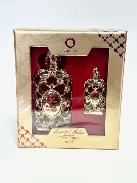 KIT ORIENTICA LUXURY COLLECTION ROYAL AMBER GIFT SERT (PERFUME 30ML MAIS MINIATURA 7,5ML)