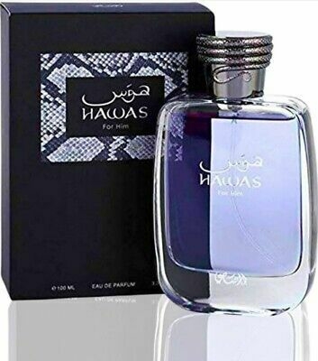 PERFUME ÁRABE Hawas for Him Rasasi Masculino 100ML ( REF. OLFATIVA INVICTUS AQUA 2018 RABANNE )