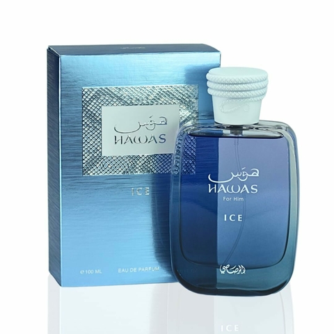 Perfume árabe Hawas Ice for Him Rasasi Masculino 100ml ( REF. OLFATIVA INVICTUS RABANNE )