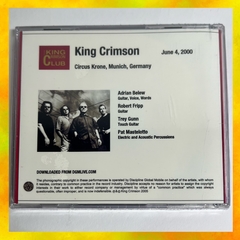 ⚡️CD King Crimson - June 04, 2000 - Circus Krone, Munich, Germany (King Crimson Club) - comprar online