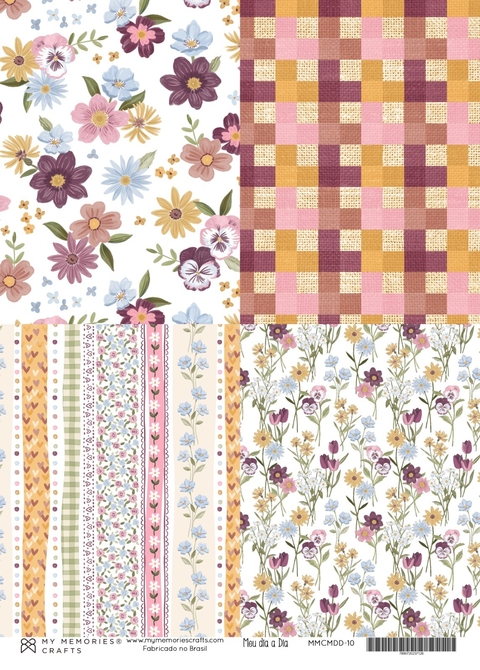 Papel Vegetal A4 Coleção Meu dia a dia- quadrante - My Memories Crafts - comprar online