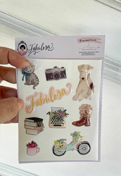 Adesivo Resinado Coleção Fabulosa - Dany Peres