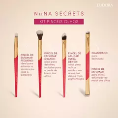 Kit Pincéis Para Olhos Secret Pink Nina Secrets na internet