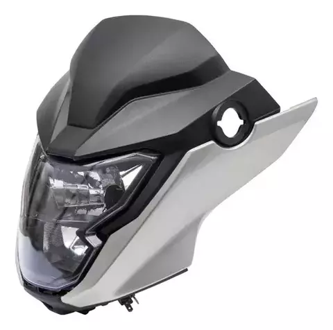 KIT FRENTE 2025-2024 BLOCO OTIC+CAREN+LAT+TAMP PAINEL TITAN/FAN 160 -25/ (LAMP SUBST) NA COR PRATA FORCE METALICO