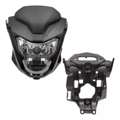 KIT FRENTE 2025-2024 BLOCO OTIC+CAREN+LAT+TAMP PAINEL TITAN/FAN 160 -25/ (LAMP SUBST) NA COR PRETO BRILHO - loja online