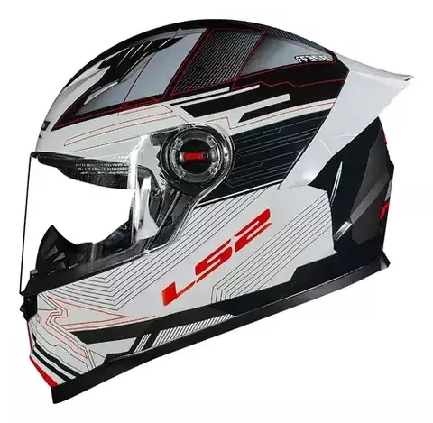 LS2 CAPACETE FF358 PRO DIGITAL BLK/WHITE
