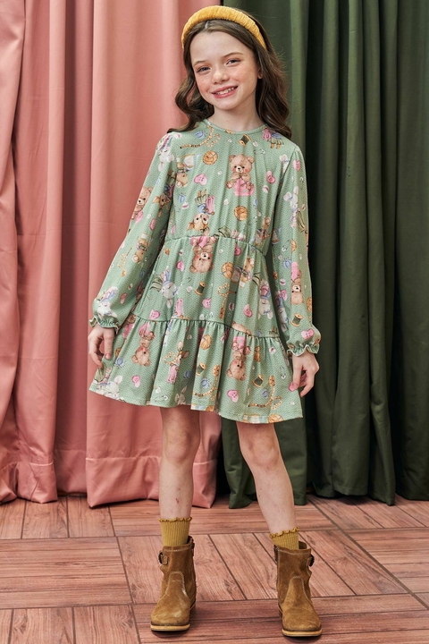 VESTIDO VERDE KUKIE 79711