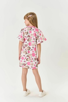 VESTIDO CORAÇAO URSINHO CINTI 12420 na internet