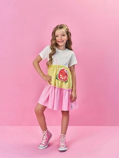 VESTIDO CINTI TRES MARIAS COM BOLSINHA FRUTINHAS 12508