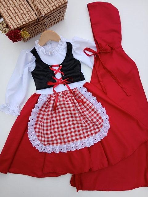 Vestido Chapeuzinho Vermelho - SOB ENCOMENDA - comprar online