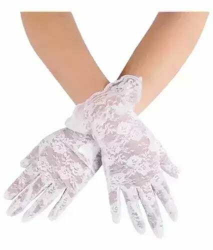 GUANTES DE ENCAJE BLANCOS