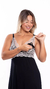 Camisola Amamentação Leiliane - Preto na internet