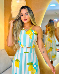 Vestido Midi Siciliano Verde - Loja Santa Bela