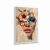 Quadro Decorativo Feminina e Flores, Arte Abstrata - loja online