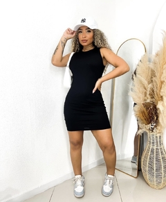 Vestido canelado na internet