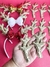 Aplique chifre de Rena com glitter de 8cm para tiaras de natal com 4 pçs ( 2 pars)