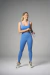 Kit Legging + Top Basic Power Opaco - Azul Oceano na internet