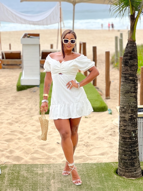 Vestido manga ciganinha - comprar online