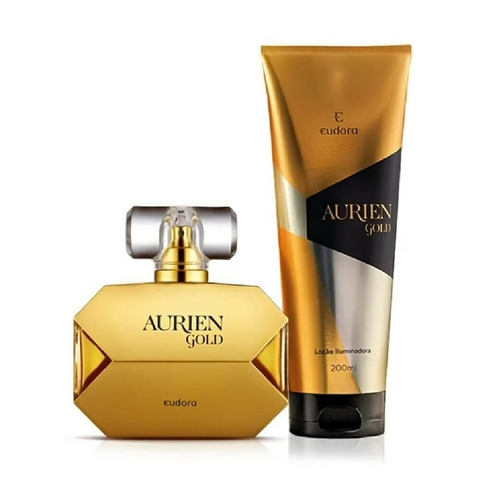 Kit Aurien Gold Colônia Desodorante + Loção Iluminadora