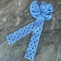 Elástico Srunchie Violeta Caidinho Laise Azul na internet