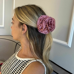 Presilha de Cabelo Giovanna Flores Cetim