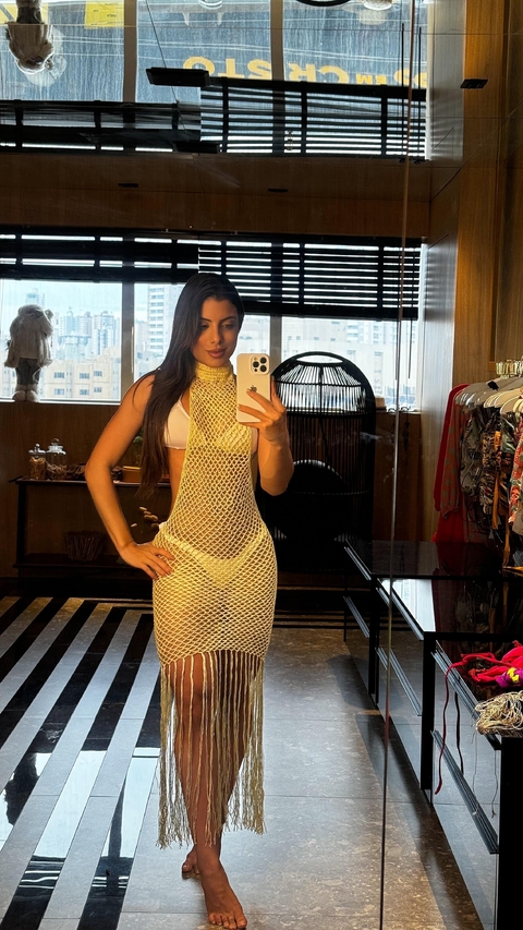 Vestido Crochê Yellow