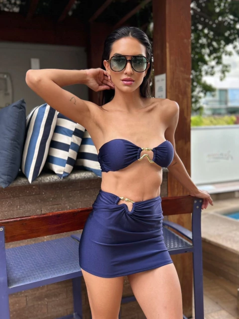 Saia curta Golden Wave - comprar online