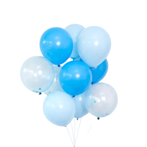 GLOBOS MIX CELESTE X10 - comprar online