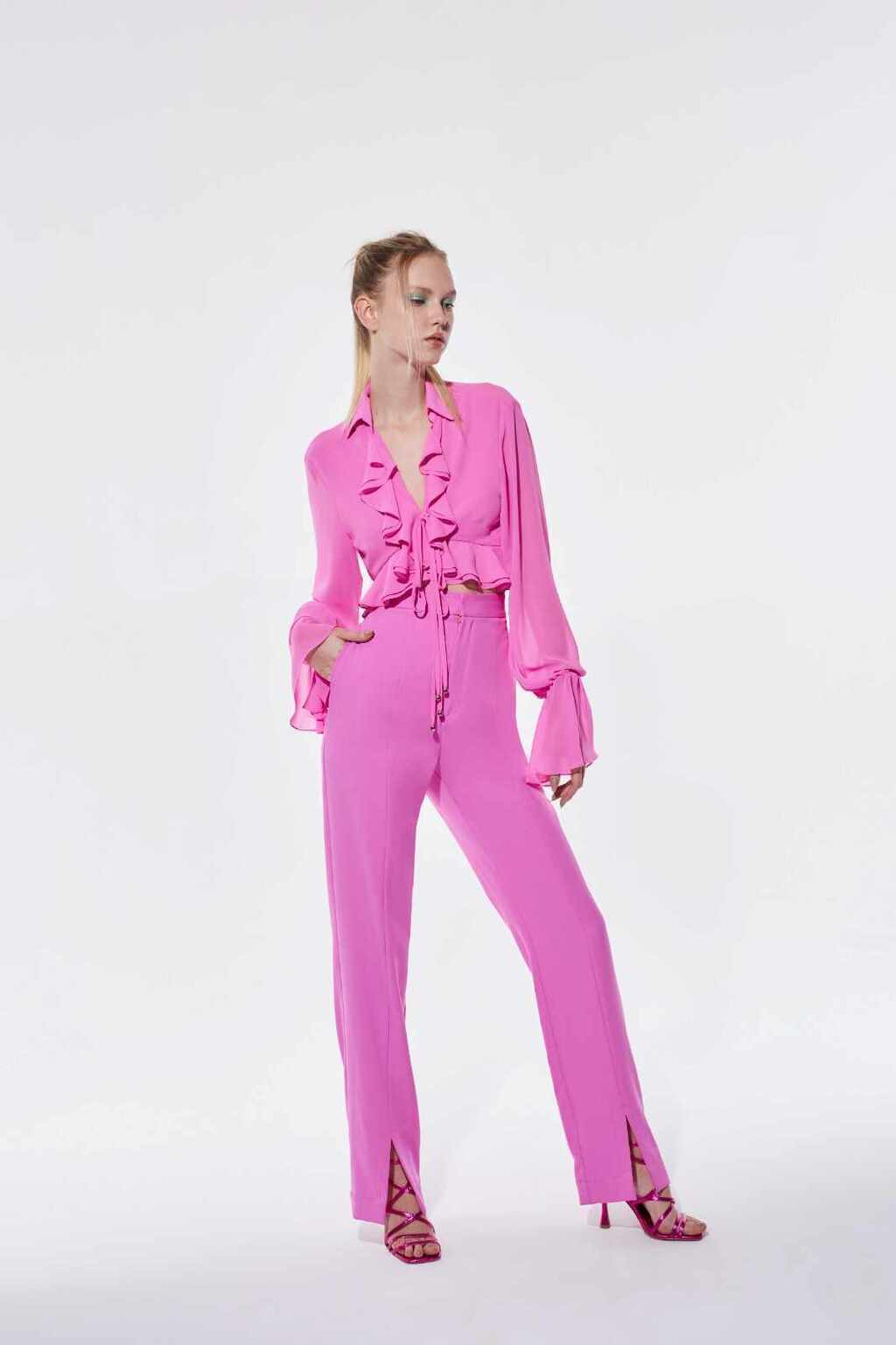 CALÇA FENDA SKAZI - Rosa, G