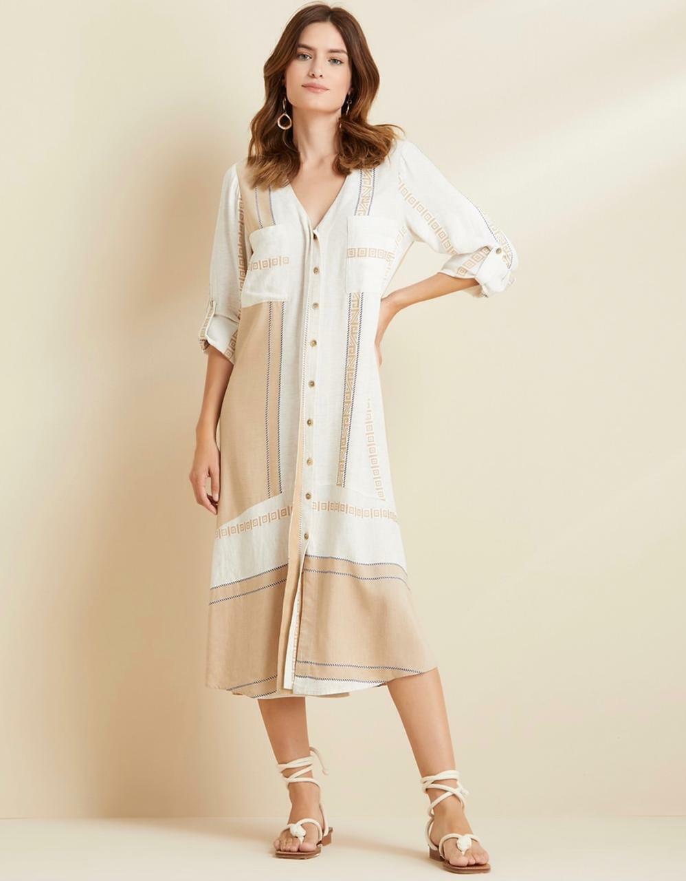 Chemise Linho Viscose Skunk
