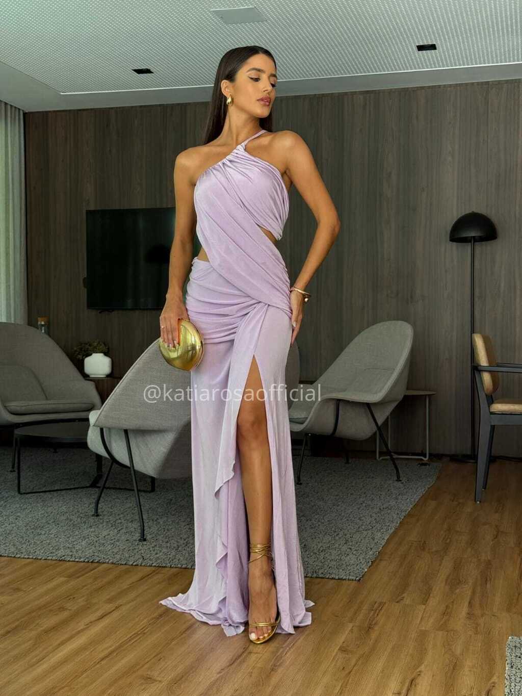 VESTIDO LONGO ABERTURAS SKAZI