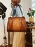 Bolsa Vintage Caramelo Couro Croco - loja online