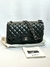 Bolsa Chanel Double Flap Medium Metálica - Iramaia Vintage