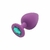 Plug Anal Silicone M - Roxo com Verde - SI
