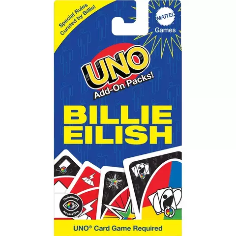 PRÉ ENCOMENDA - UNO Add-On Pack Billie Eilish Card Game