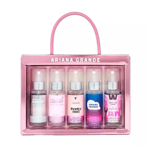 PRÉ ENCOMENDA - Ariana Grande Body Mist Coffret Holiday 25 - 5 peças - 50ml cada