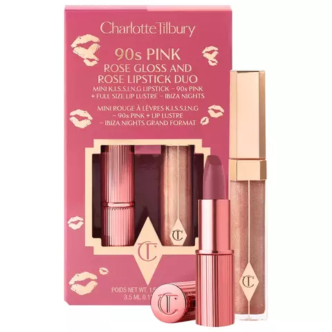 PRÉ ENCOMENDA - Duos de batom e gloss labial KISSING X Charlotte Tilbury