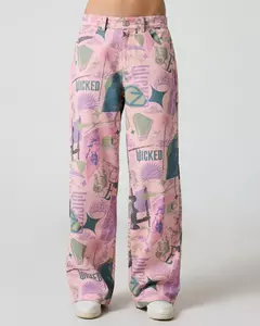 PRÉ ENCOMENDA - Calça Jeans Wicked: For Good, Elphaba e Glinda - By Sammi Ryan