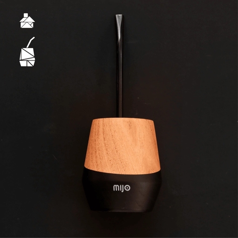 MIJO - Mate Madera Negro - comprar online