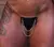 Calcinha Adesiva Preta Com Corrente Hot Brazil - Tamanho: P E M - comprar online