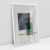 Quadro Abstrato Squares in Gray and Green - Quadro Abstrato