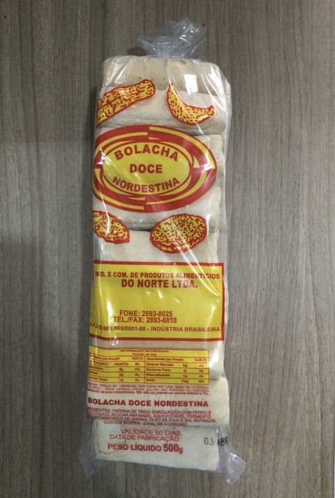 Bolacha do Norte Palito Doce Branca 500g