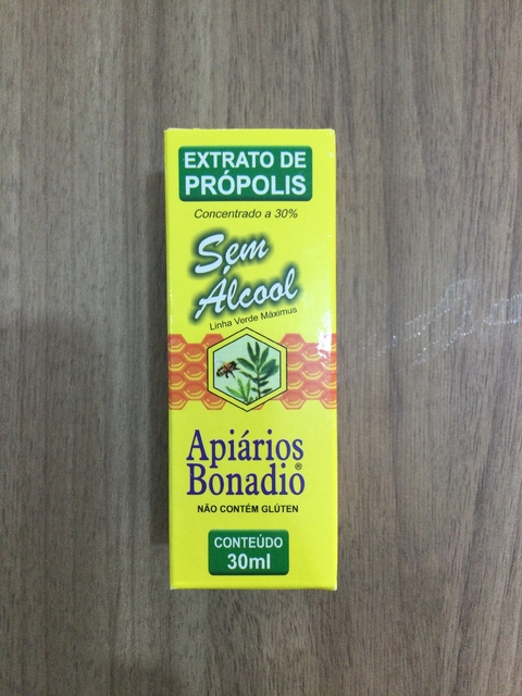 EXTRATO DE PROPOLIS S/ÁLCOOL 30ML APIÁRIOS BONADIO