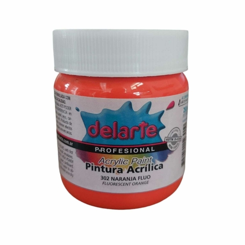 Pintura Acrilica Delarte Fluo 260 cc