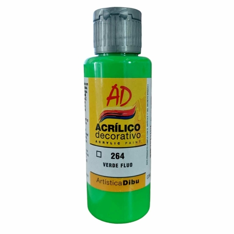 Pintura Acrilica AD Dibu Colores Fluo 60 ml X1