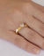 Anel Solitario com Microzirconias no Dourado na internet